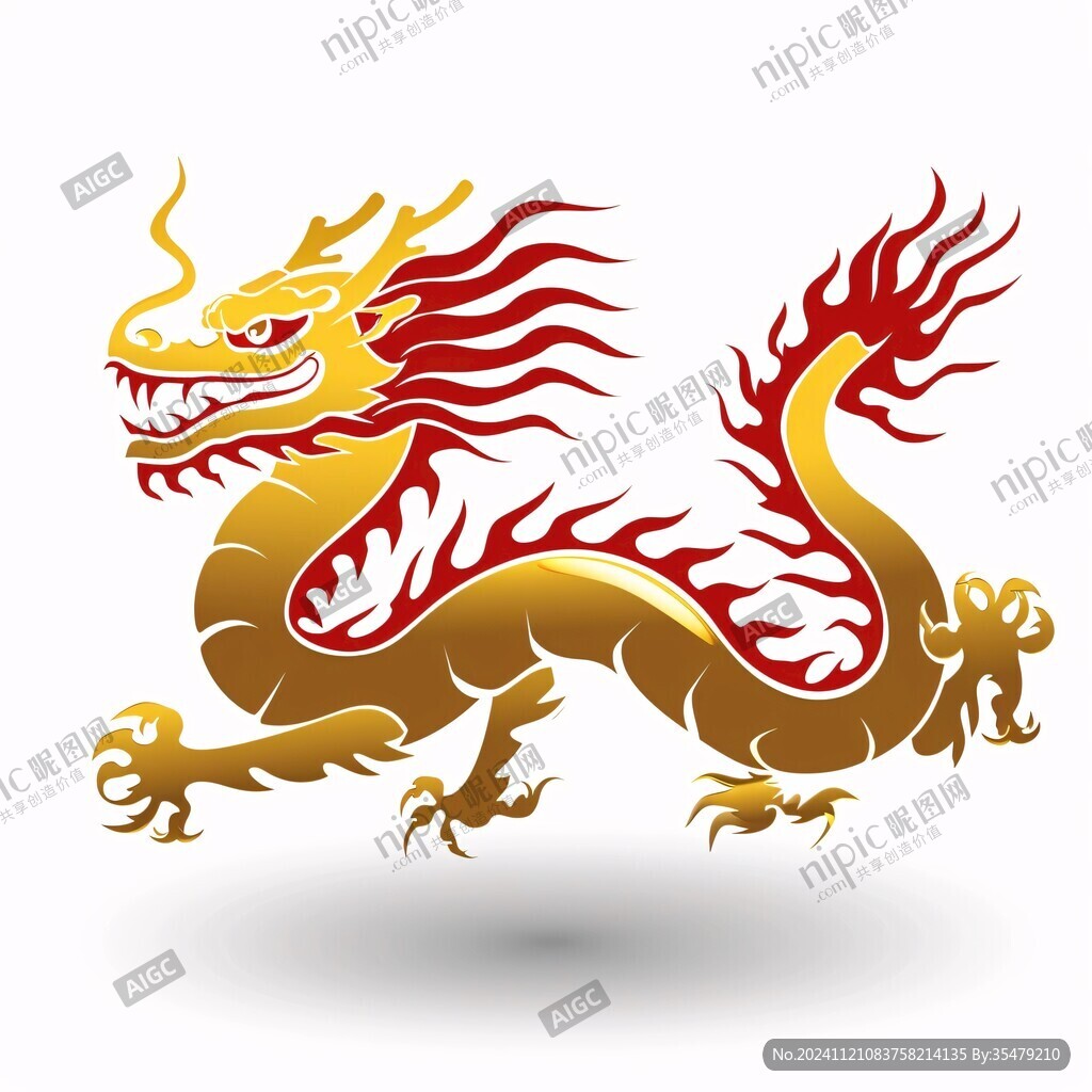 龙纹中国龙腾龙生肖龙