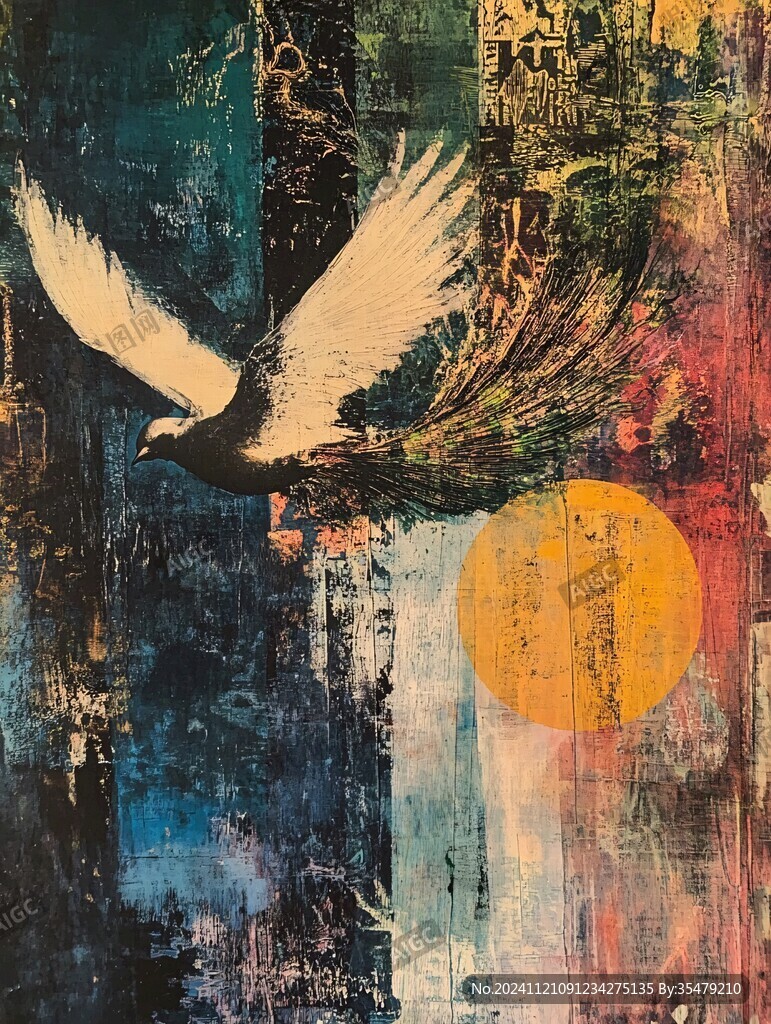 雄鹰抽象画