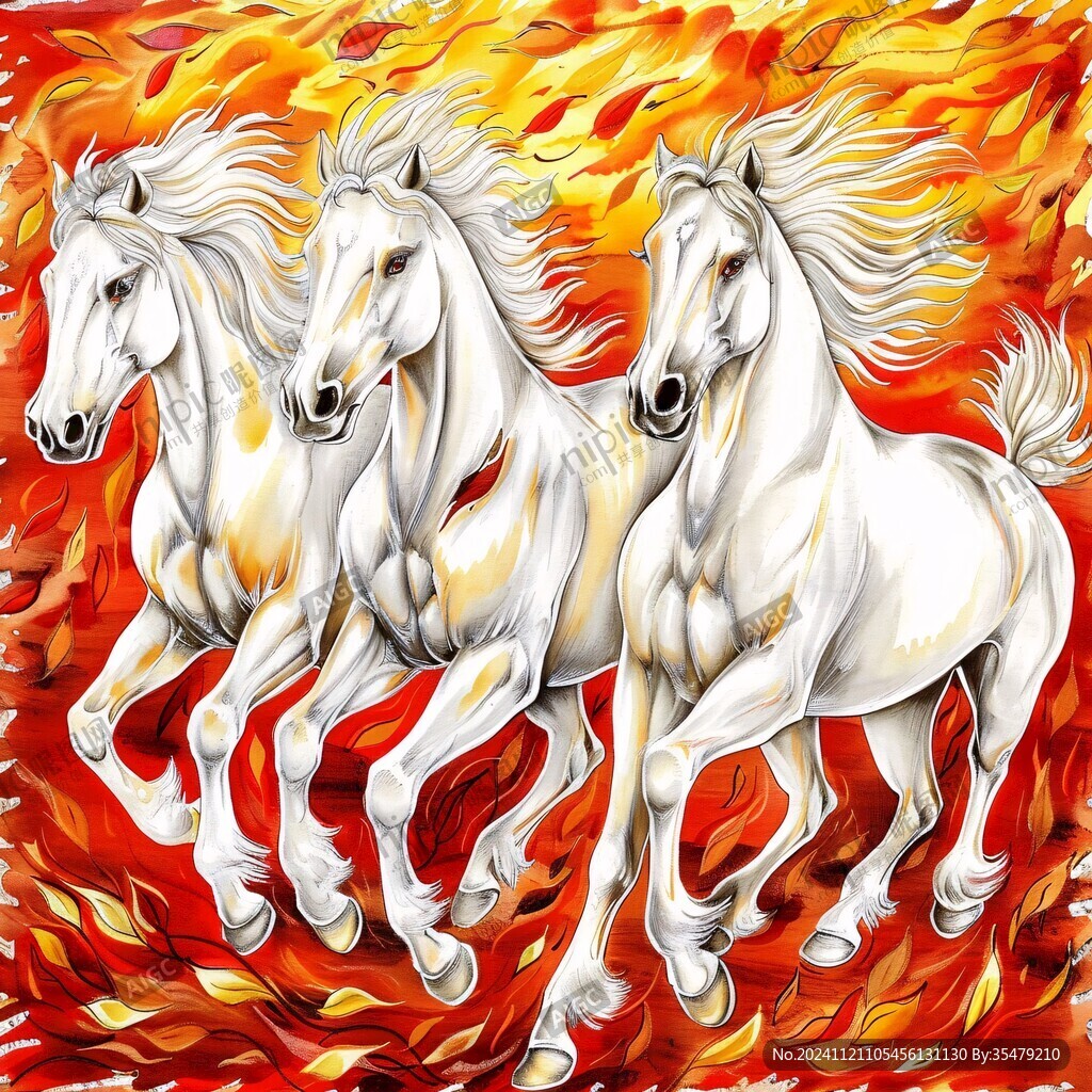 白马装饰画