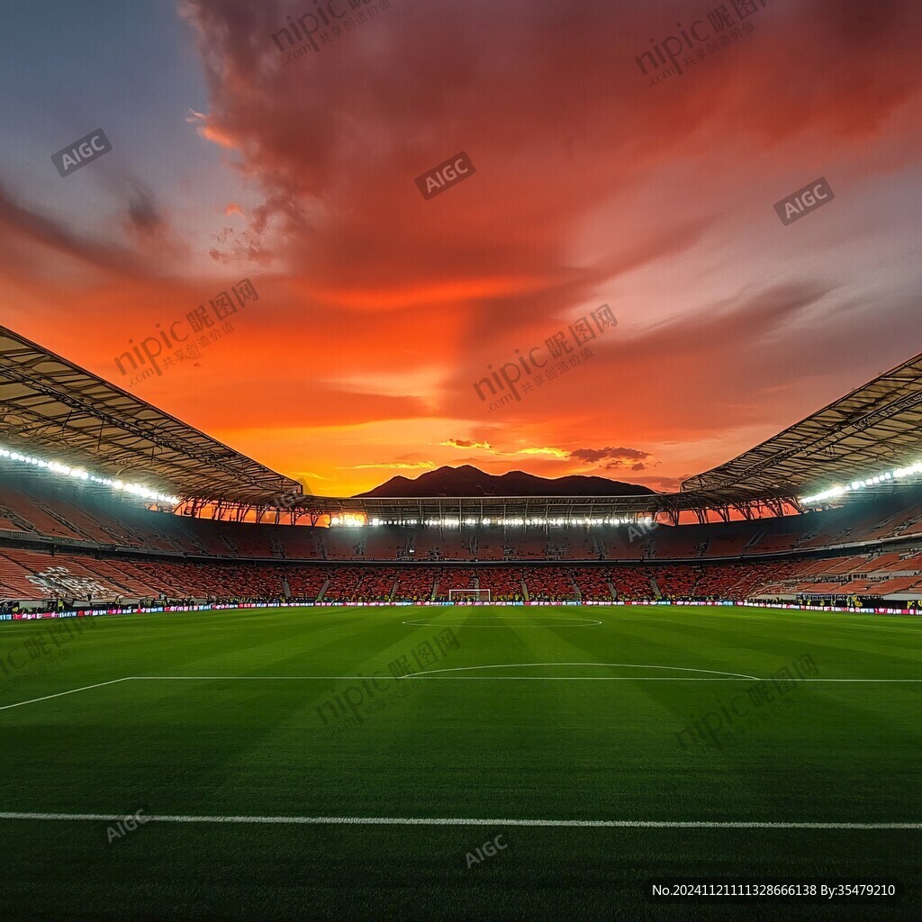 现代化体育场背景素材