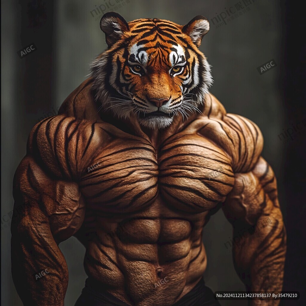 雄壮的动物插画