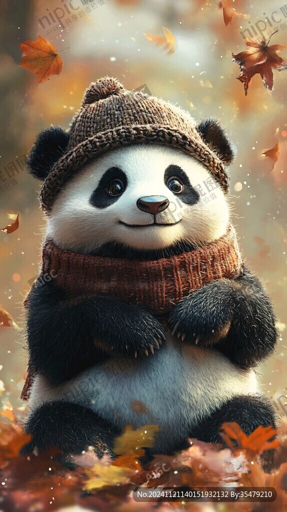 高清卡通熊猫