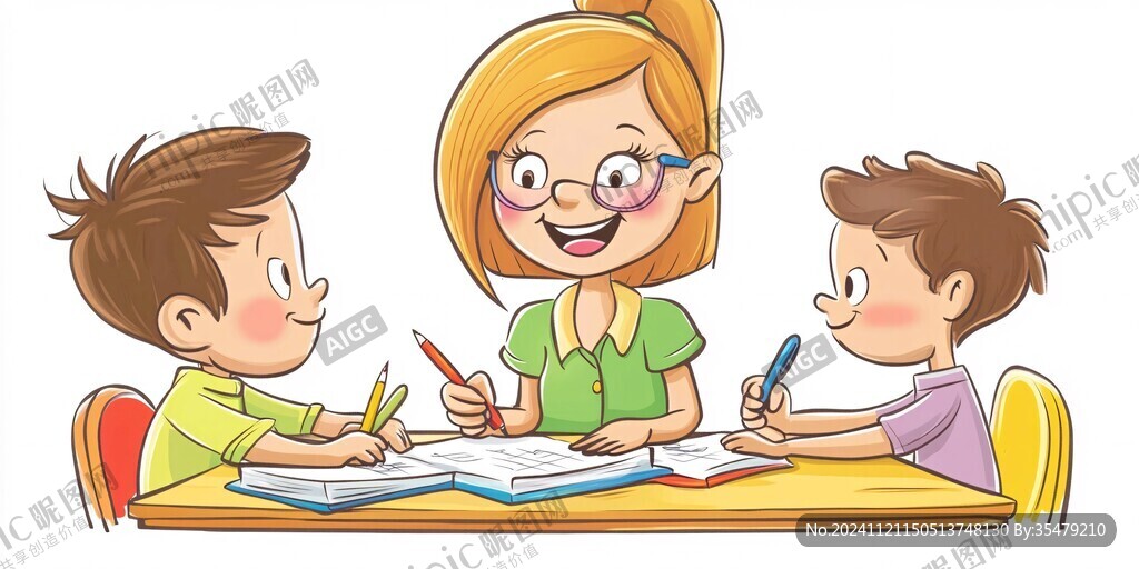 少儿课外辅导图片素材