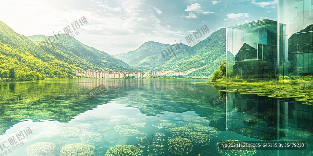 房地产深山湖水人家