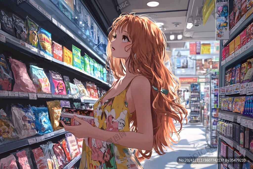 便利店零食插画