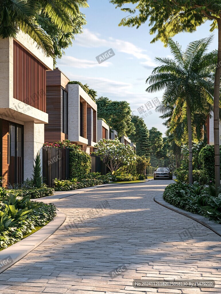 别墅道路环境