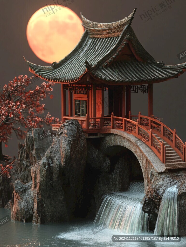 亭台楼阁鸿运当头