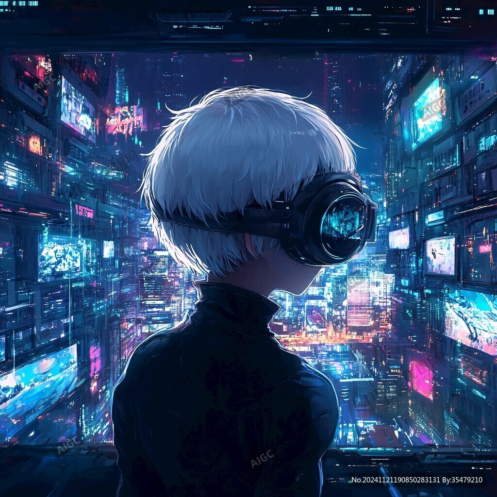 赛博朋克装饰画