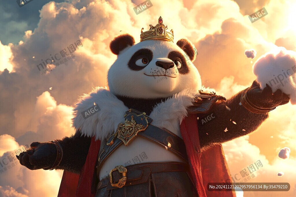 熊猫插画王者驾到