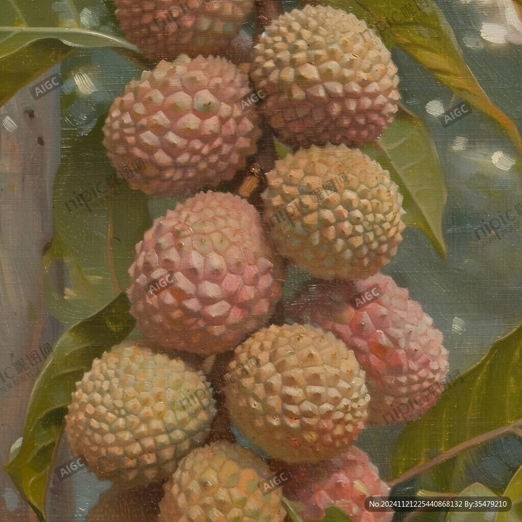 荔枝油画