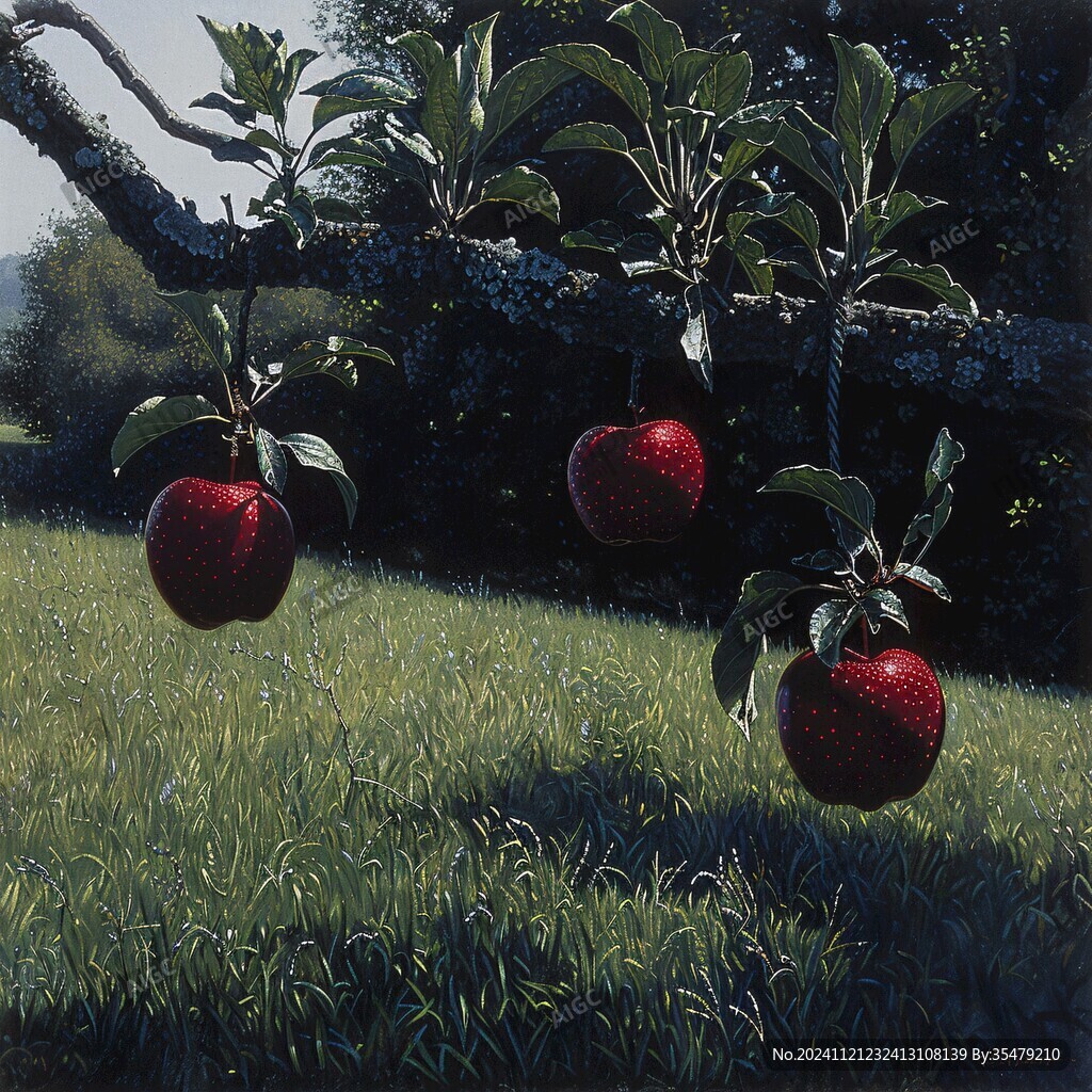苹果树3d画