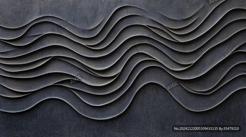 波浪元素墙面