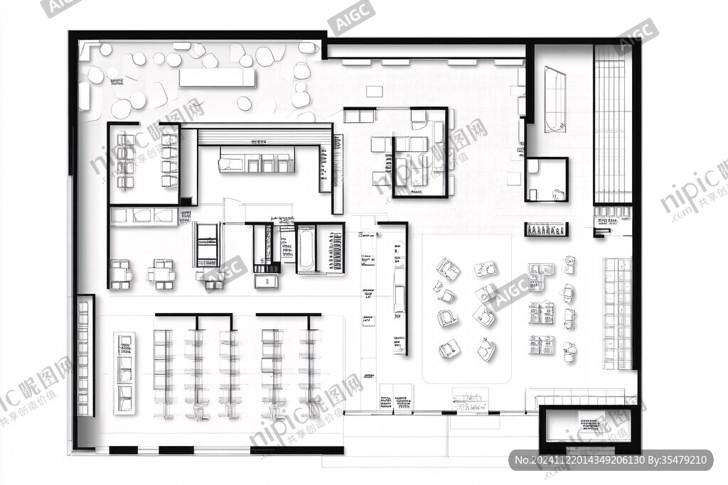 特色店铺设计平面图