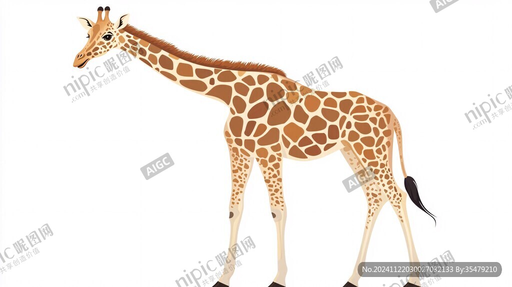 长颈鹿手绘