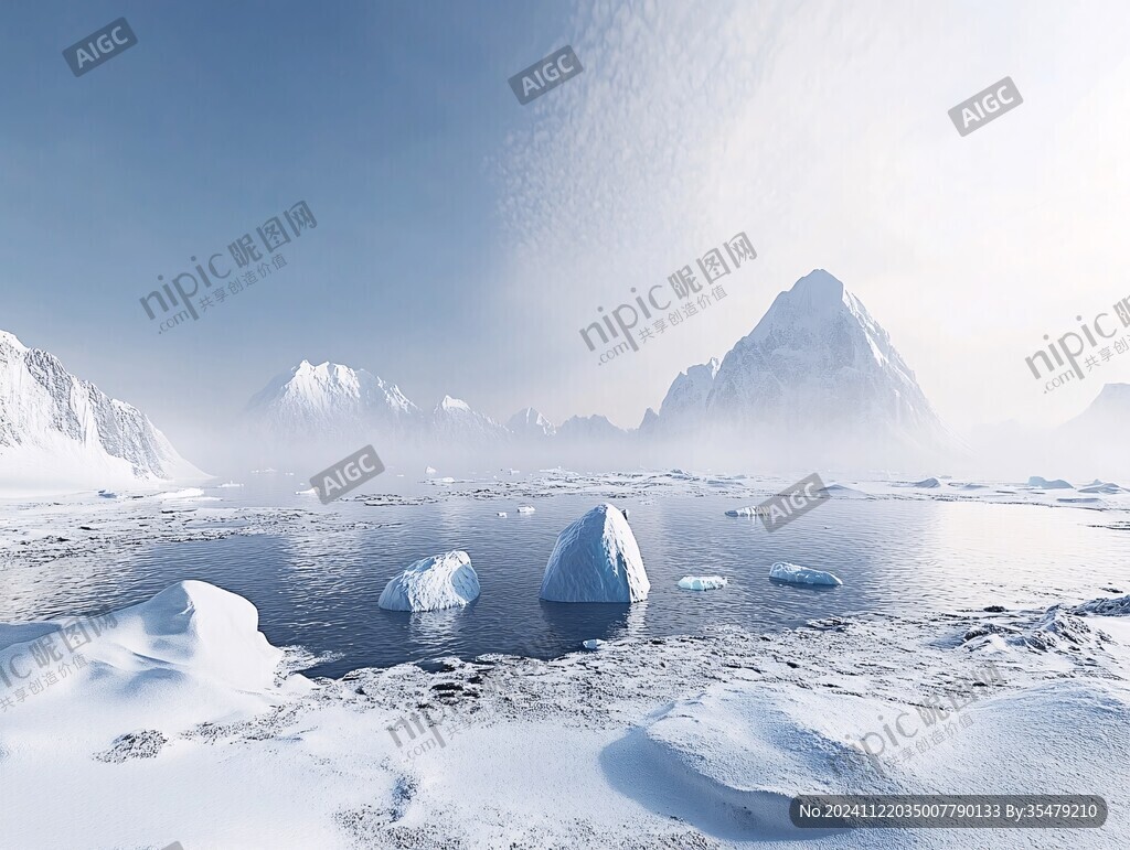 梦幻舞台背景南极冒险