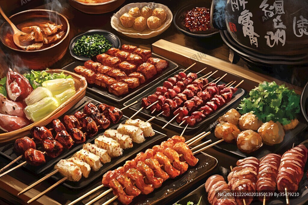 烧烤场景图