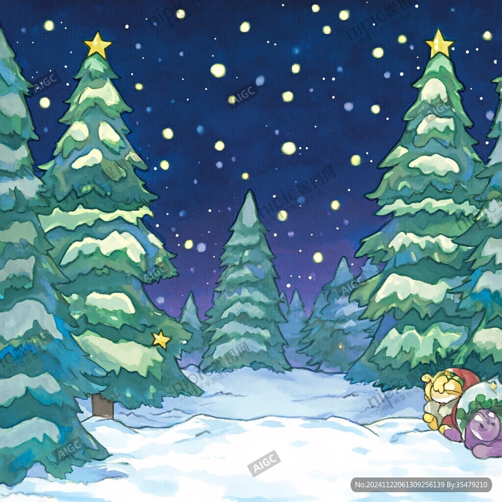 插画圣诞节背景