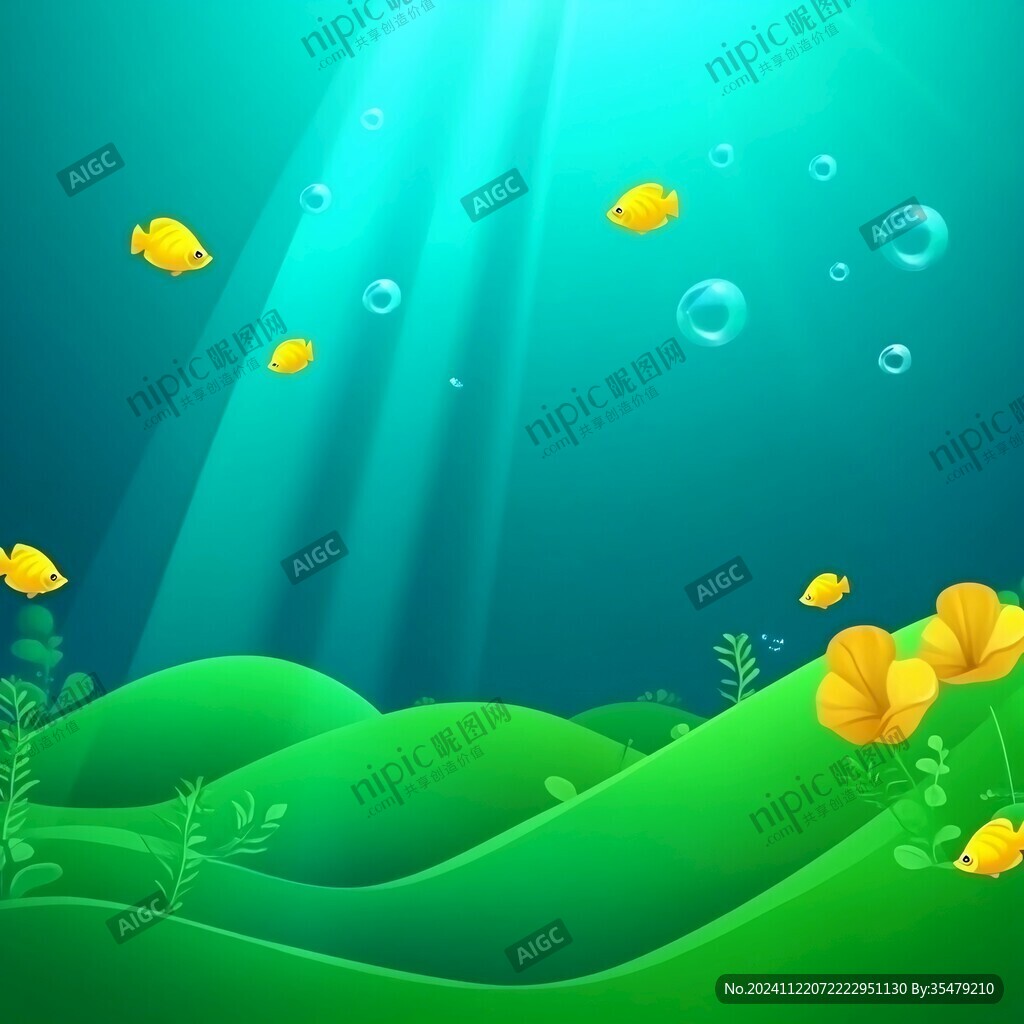 渐变海底世界圆点