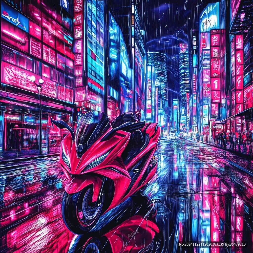 赛博朋克装饰画