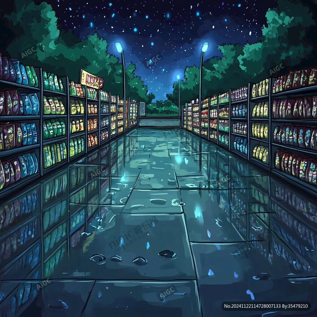 便利店零食插画