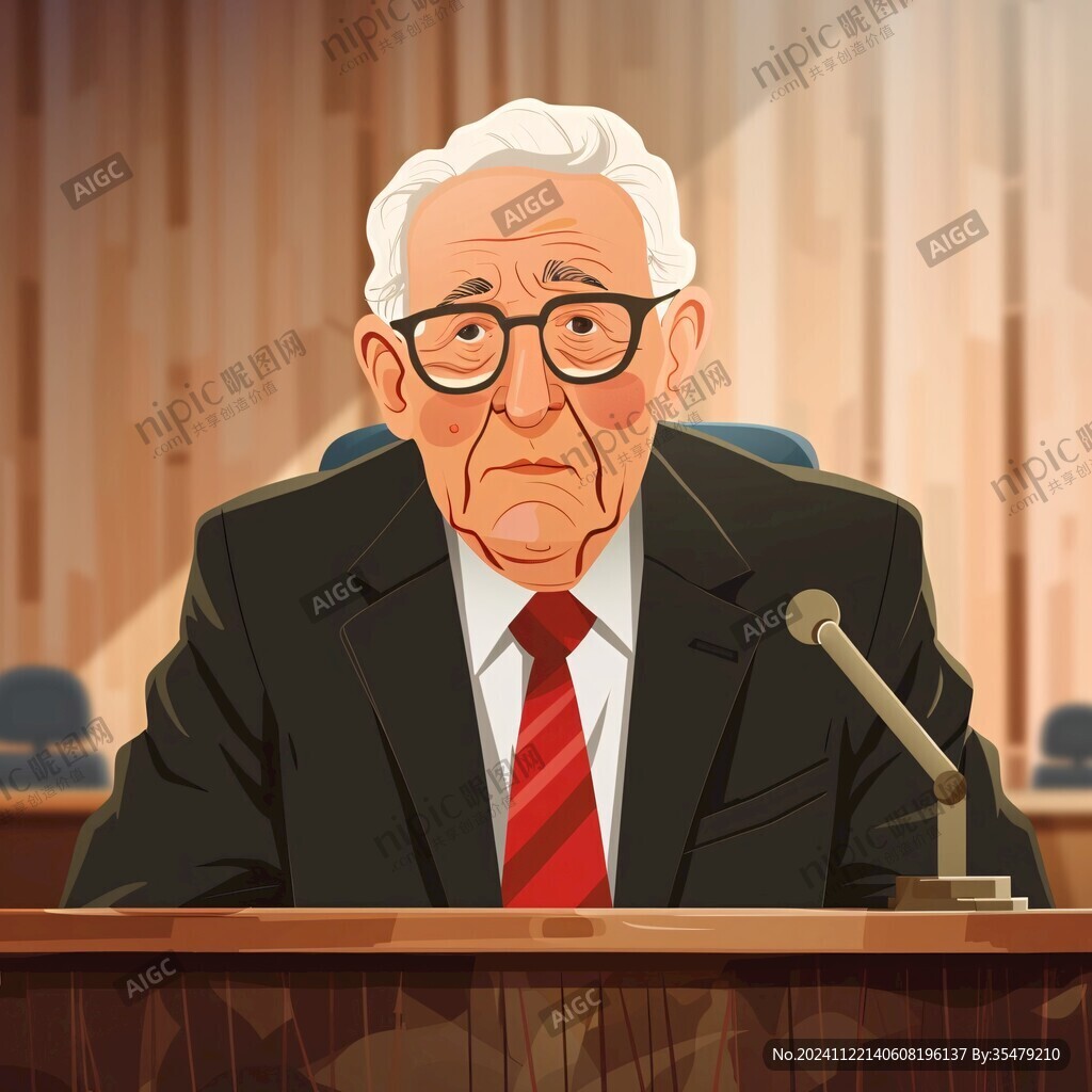 法官插画