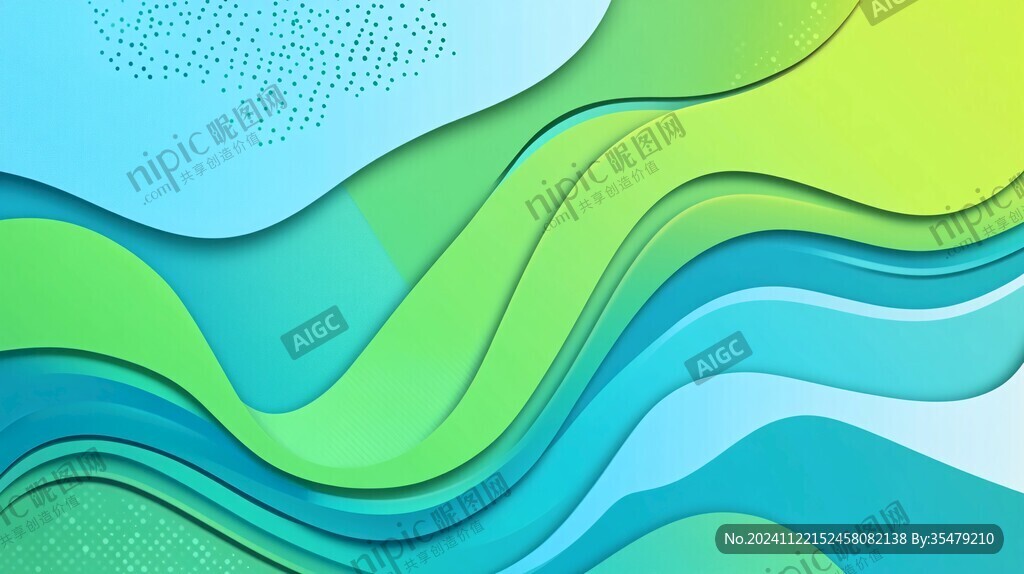 简洁大气拼色曲线纹理