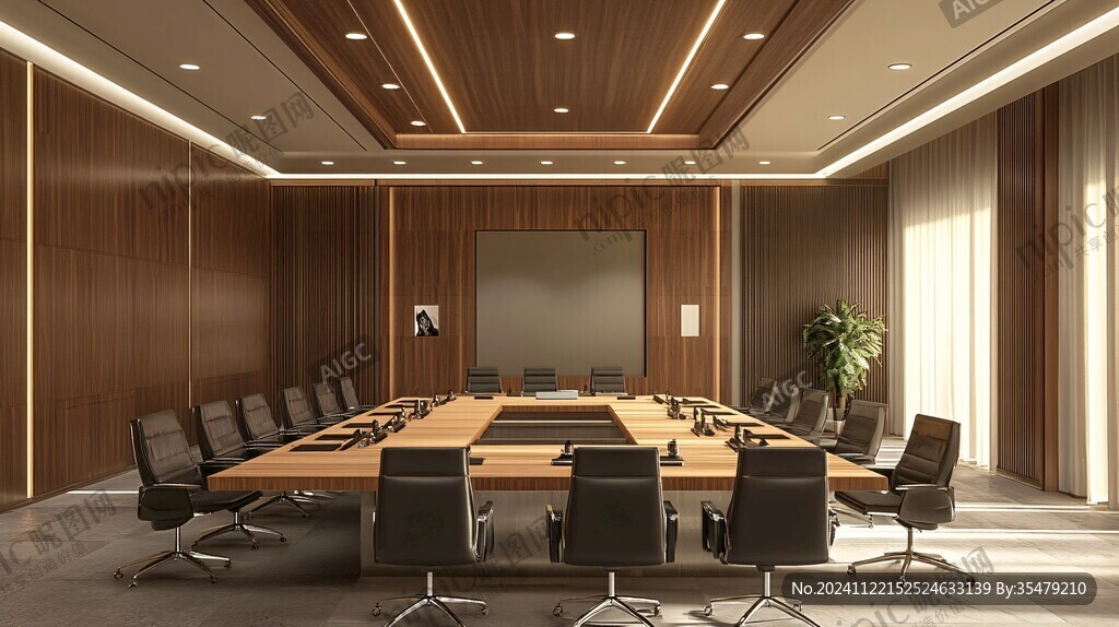 木质会议室