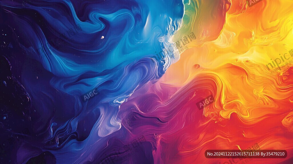 炫丽的梦幻流体画