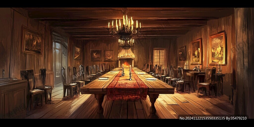 欧式剧本杀密室场景