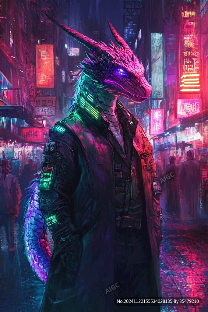 赛博朋克装饰画