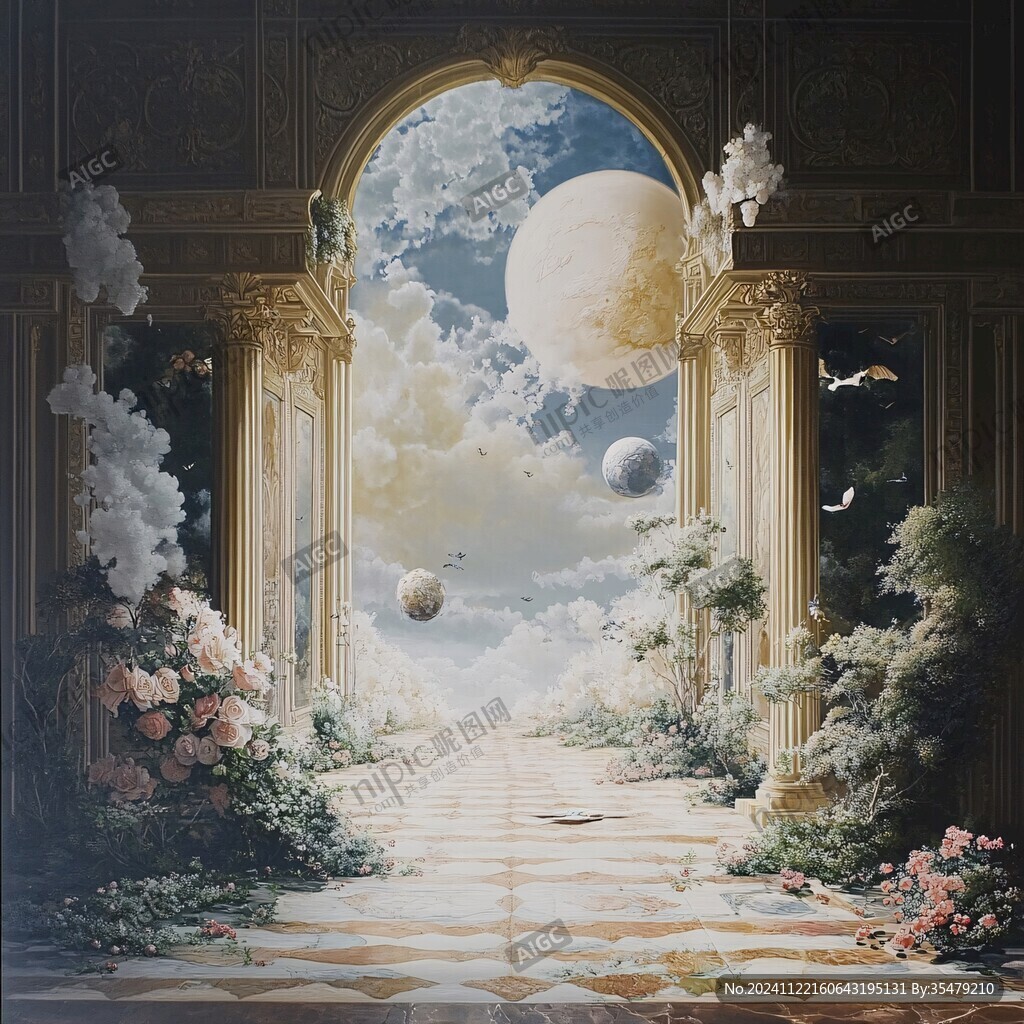 梦幻夜晚立体画