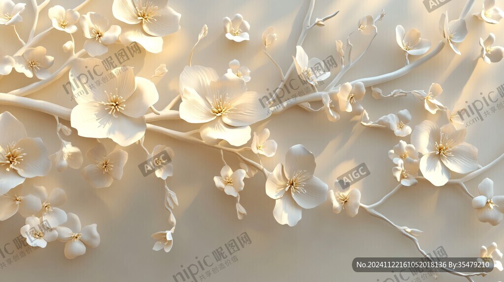 3d立体梅花底纹