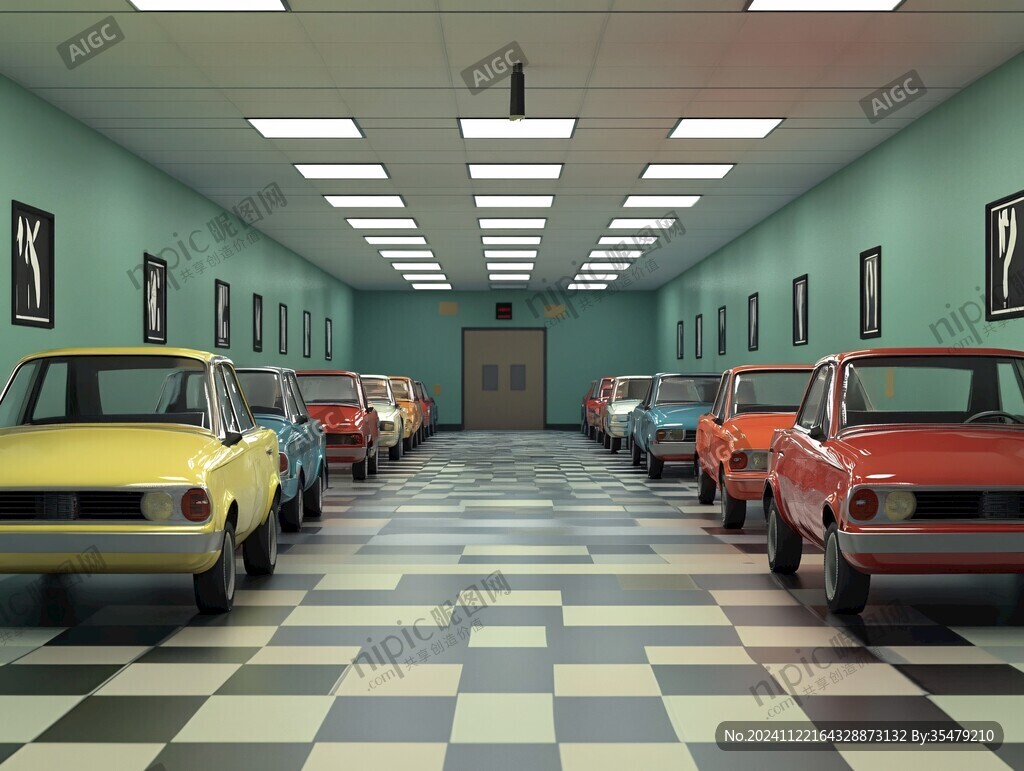 3dmax车库效果图