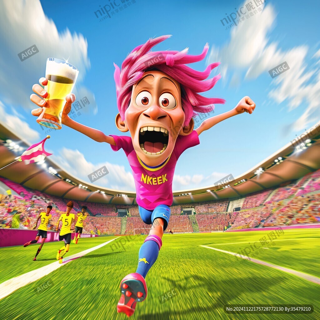 热烈欢呼足球场