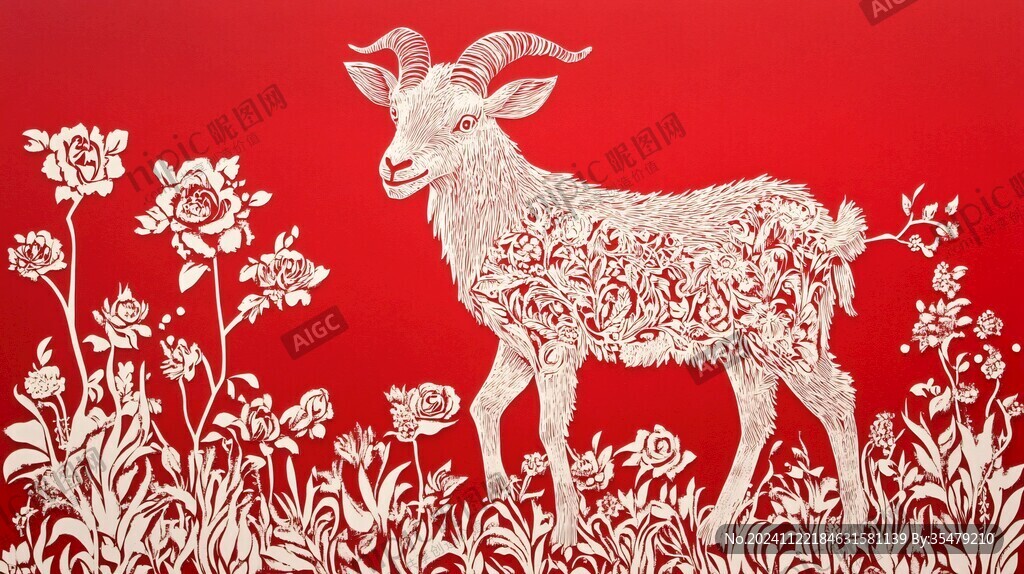 羊剪纸