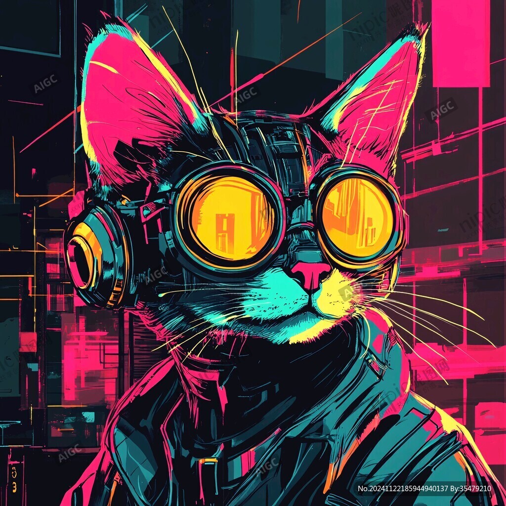 赛博朋克装饰画