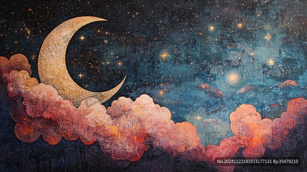 梦幻夜晚立体画