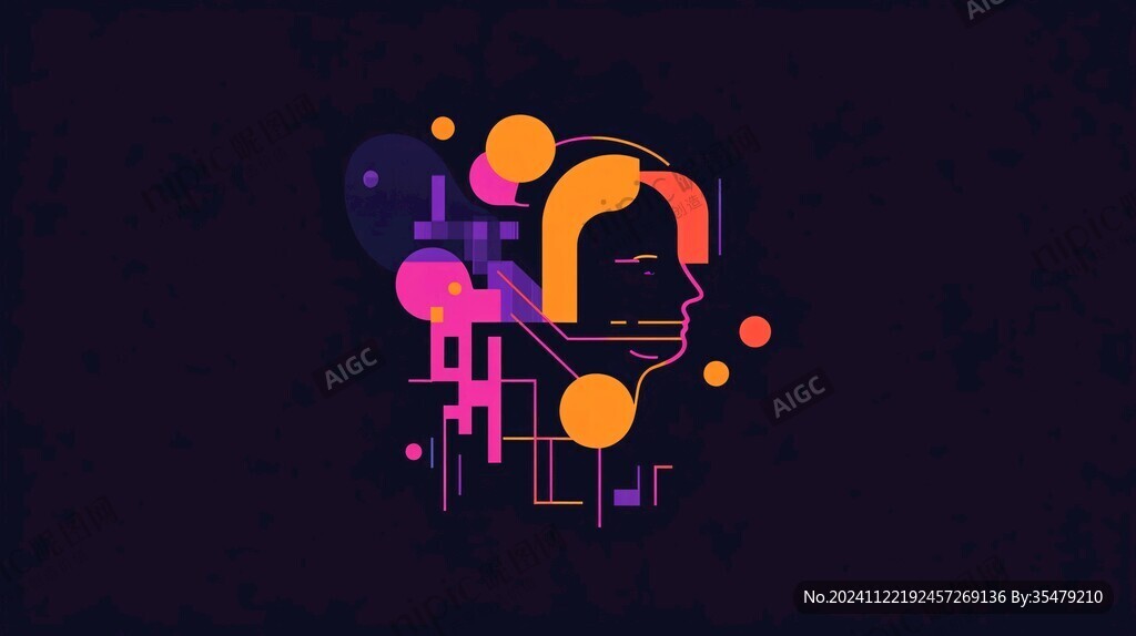 波普赛博朋克logo