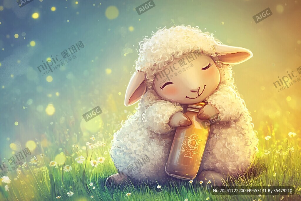 圣诞节小羊壁纸