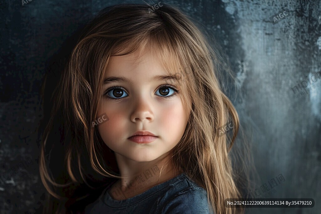 怡然自得的小女孩壁纸