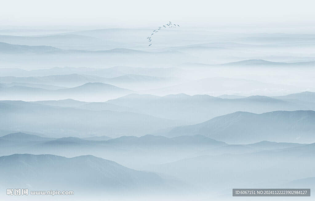 意境水墨山水画