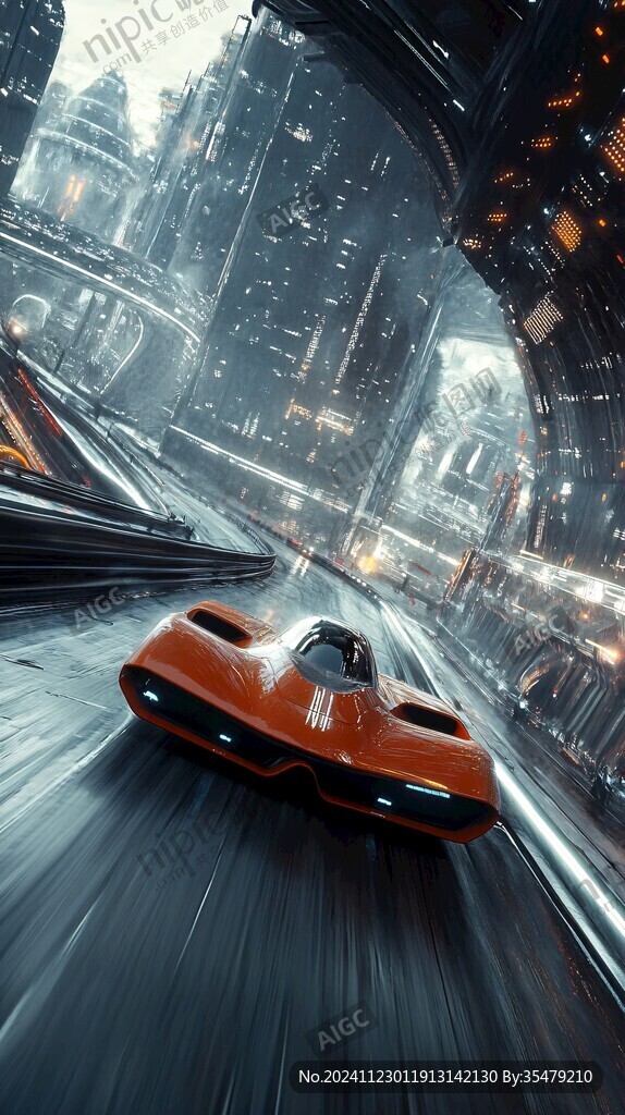 跑车线条飞驰电掣