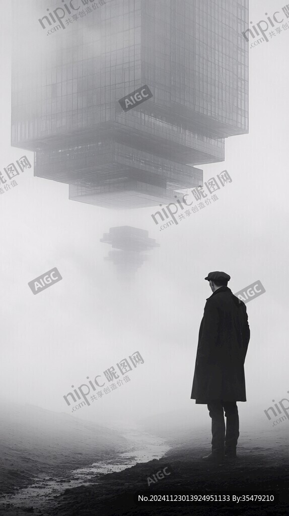 孤身一人背景素材