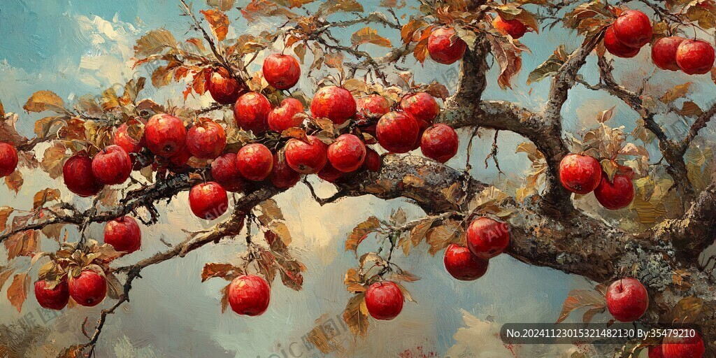 苹果树3d画