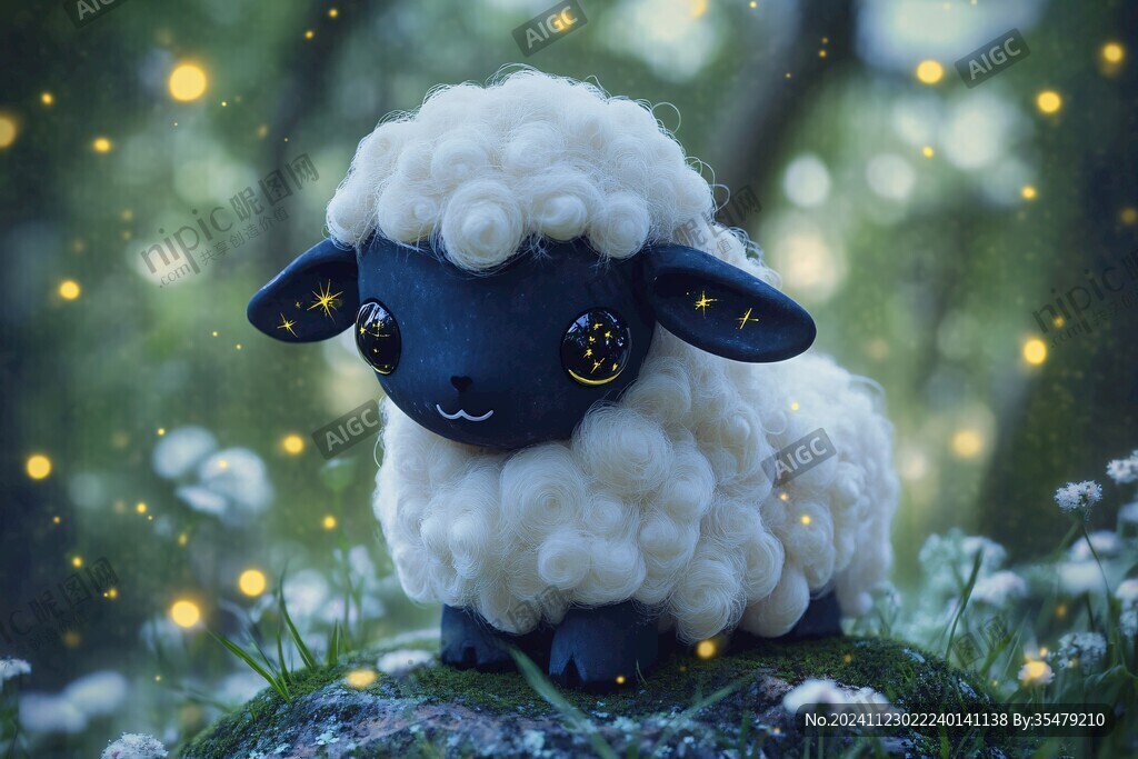 圣诞节小羊壁纸