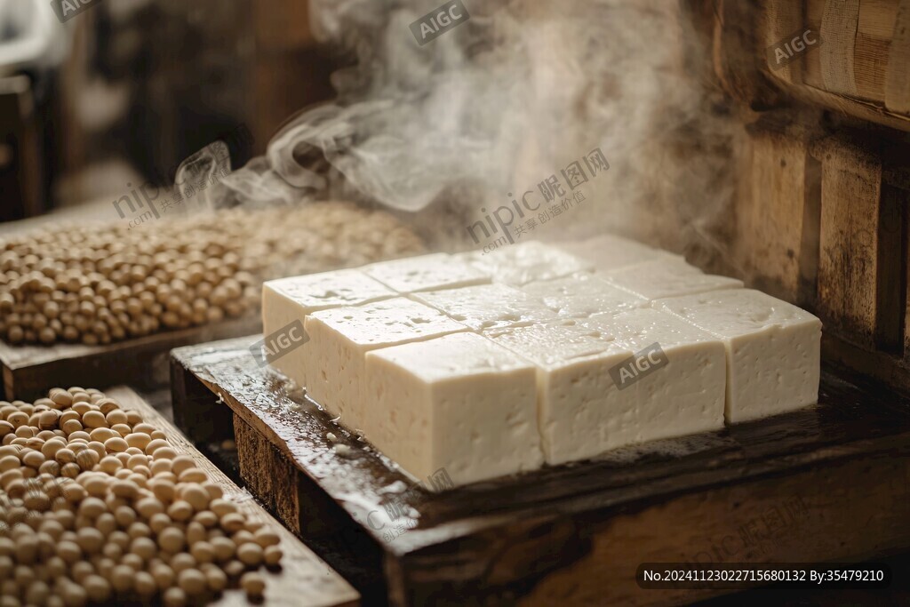 农贸市场豆腐摊位