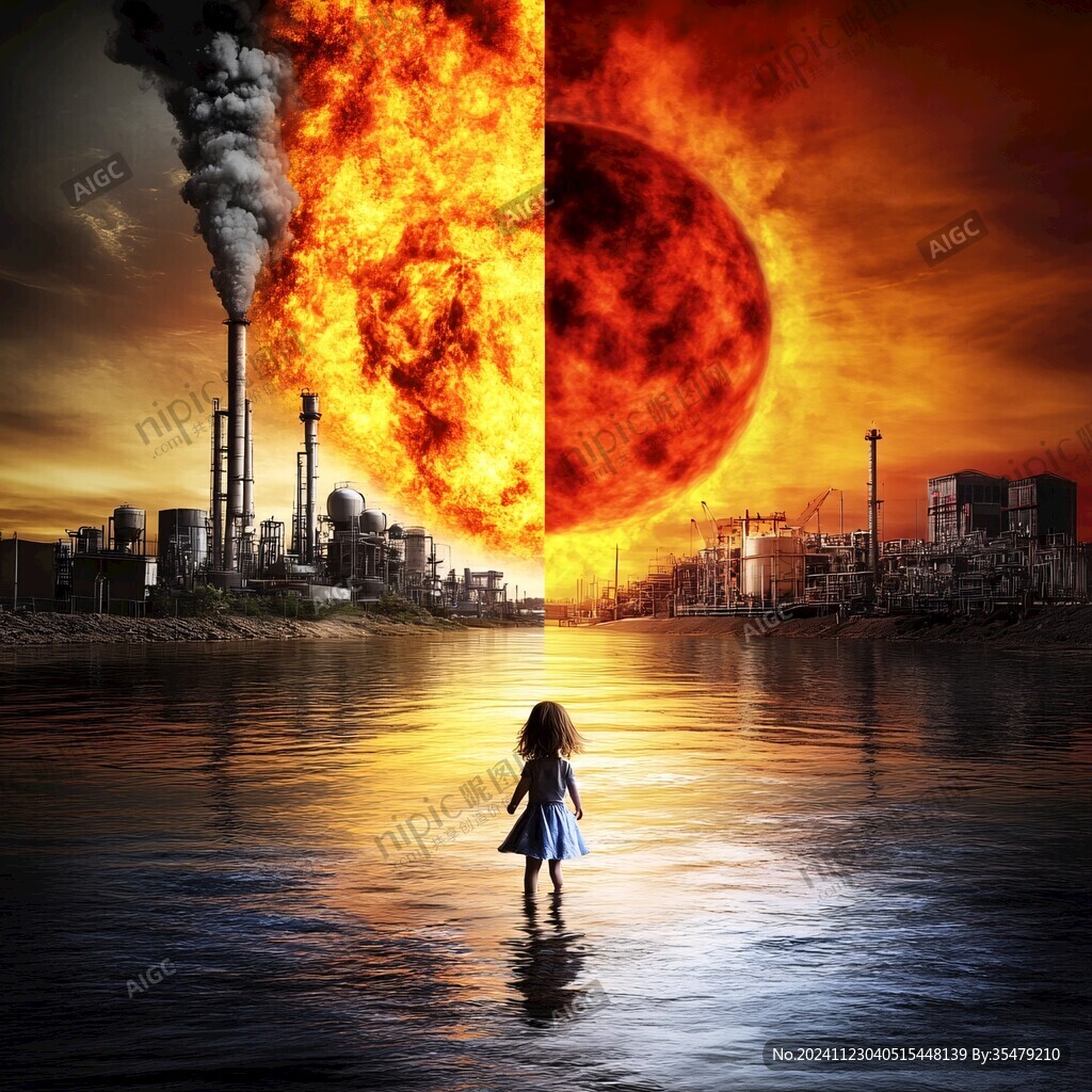 全球变暖海报素材