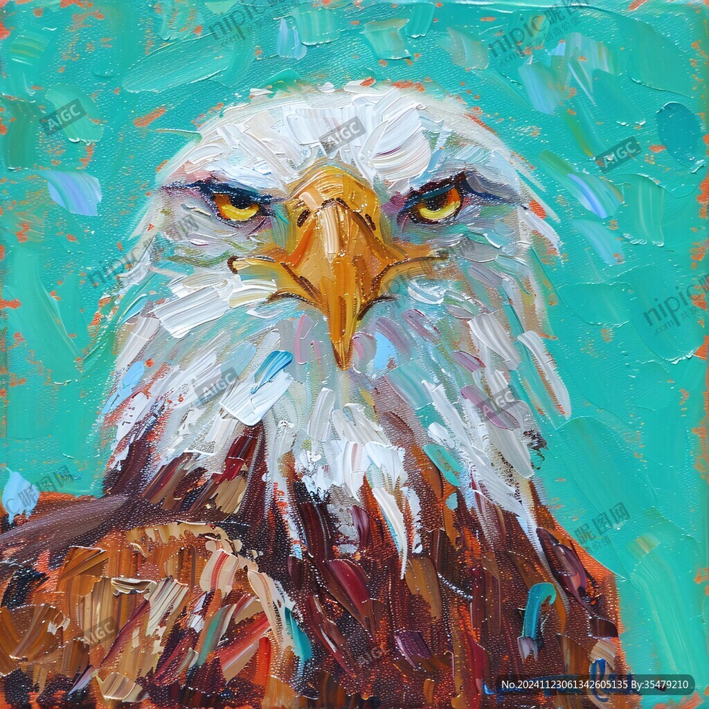 雄鹰抽象画