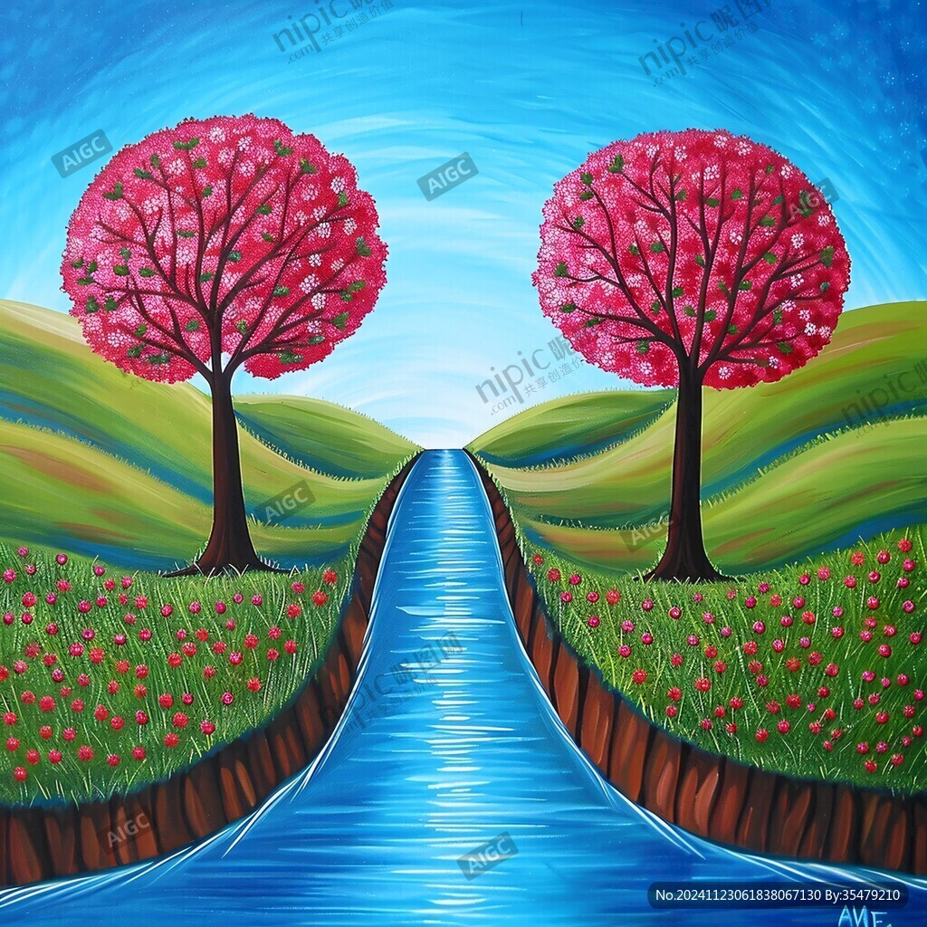 一幅画表现春夏秋冬