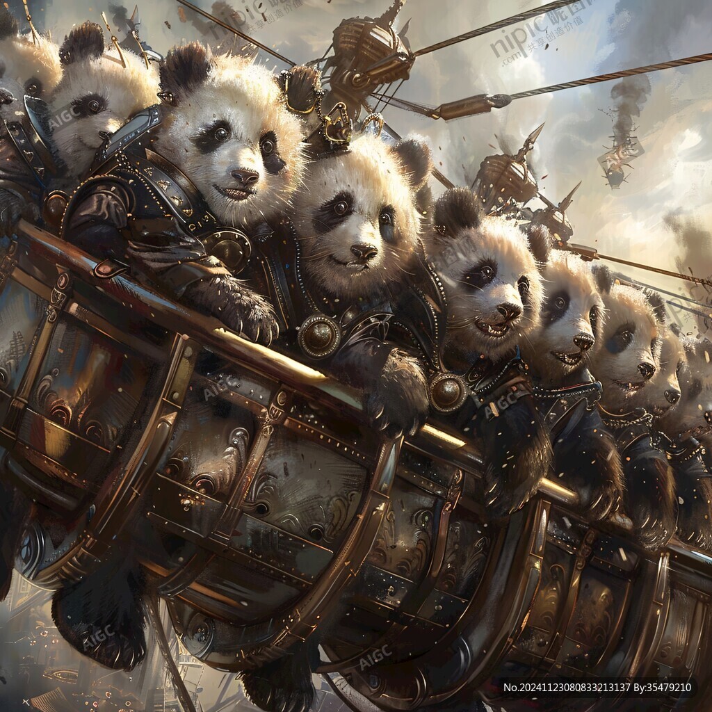 熊猫插画王者驾到